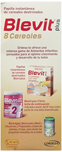 Blevit Plus 8 Cereales - Paquete de 2 x 300 gr - Total: 600 gr