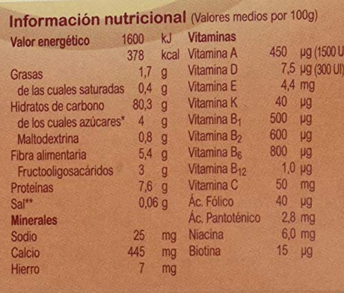 Blevit Plus, Cereales para bebé , sin gluten - 600 gr