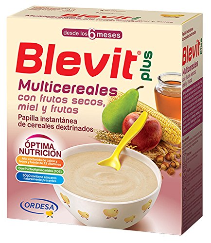 Blevit Plus Multicereales con Frutos Secos - Paquete de 2 x 300 gr - Total: 600 gr