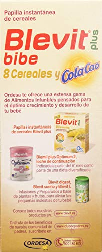 Blevit Plus Papilla 8 Cereales Y Colacao Para Biberón 1 Unidad 600 g