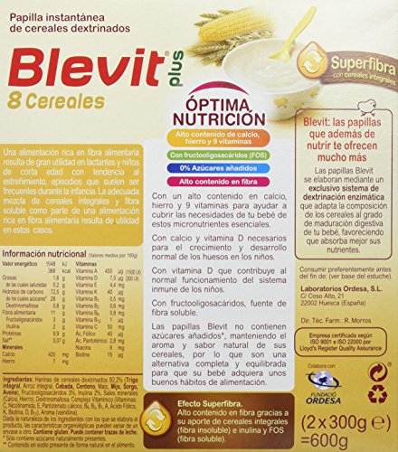 BLEVIT Plus Superfibra 8 Cereales - 600 gr