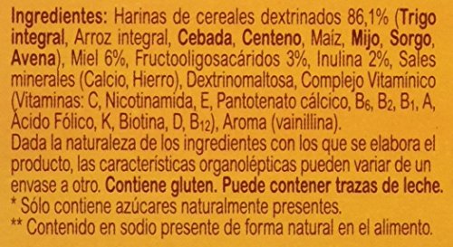 Blevit Plus Superfibra 8 Cereales con Miel - Paquete de 2 x 300 gr - Total: 600 gr