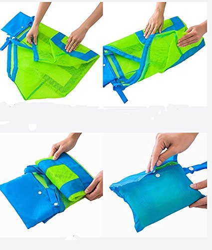 Bolsa de Malla para la Playa, Mochila para Juguetes, Toallas de Natación y Piscina, Bolas de Almacenamiento, Paquetes perfectos para Guardar Juguetes de Niños DE 45 x 30 x 45 cm