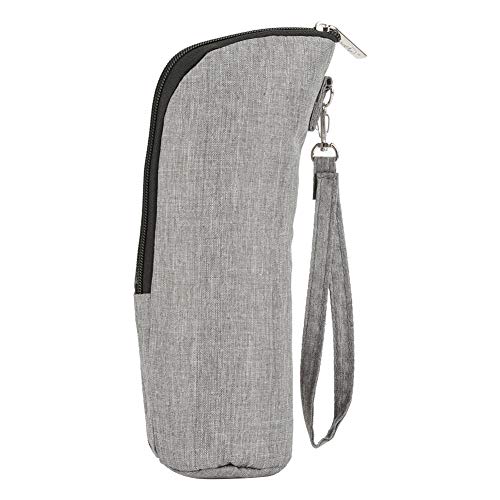 Bolsa de Pañales Insular de Bebé de Pañales Bolsa de Bebé Portátil De Suspensión de Gran Capacidad Oblicua Mochila(Gray)