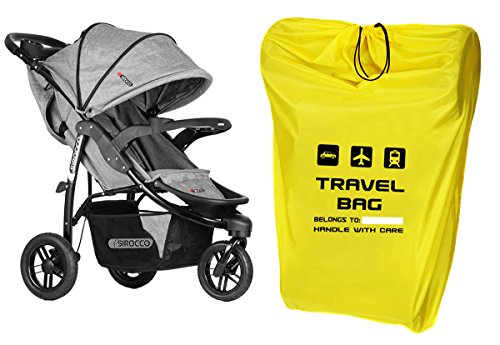 Bolsa de transporte universal para cochecito de viaje buggy tamaño para 100x60x40 protección Viaje Impermeable Ligero Estándar Mochila para Cochecito [085]