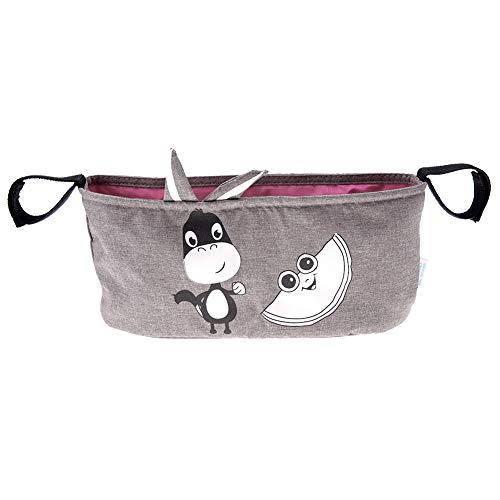 Bolsa organizadora para cochecito de bebé con portavasos Accesorios para organizador de silla de paseo universal Bolsa de pañales de almacenamiento estándar(#3)