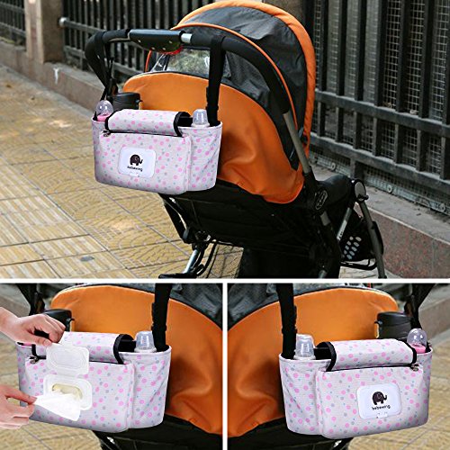 Bolso Carro Bebé, Bebé Bolso de bolsa de almacenamiento bolsa de pañales para Impermeable Infantil