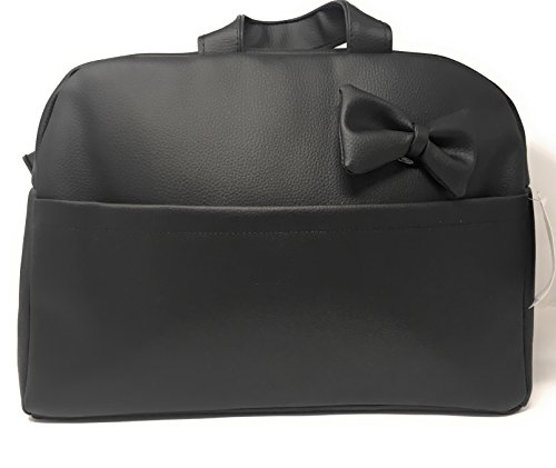 Bolso carro bebe Polipiel Bandolera Maternal Color Negro- Danielstore