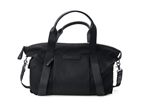 Bolso de Piel y Nylon Storksak + Bugaboo, Negro