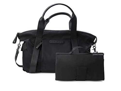 Bolso de Piel y Nylon Storksak + Bugaboo, Negro