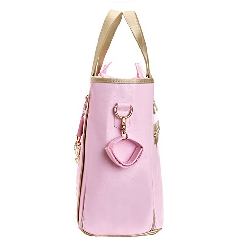 Bolso MAYORAL Panera Polipiel ROSA y DORADO Charms