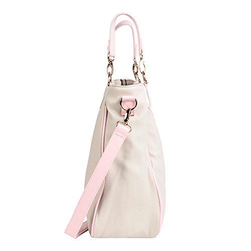 Bolso Panera MAYORAL Polipiel BEIGE Y ROSA