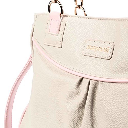 Bolso Panera MAYORAL Polipiel BEIGE Y ROSA