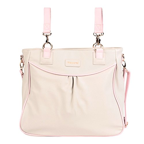 Bolso Panera MAYORAL Polipiel BEIGE Y ROSA