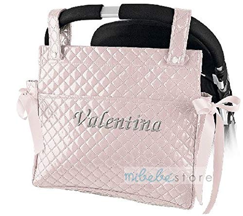 Bolso Talega Lactancia PERSONALIZADA Plastificada para carro - Nombre bebé bordado - mibebestore