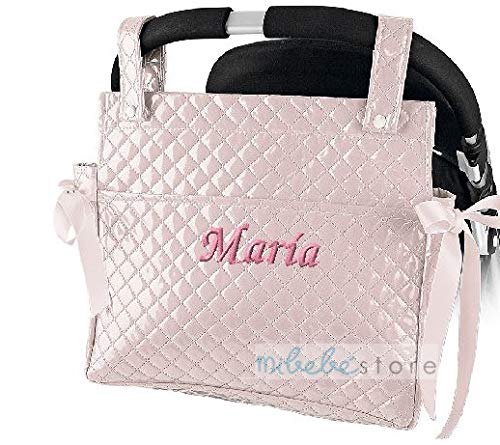 Bolso Talega Lactancia PERSONALIZADA Plastificada para carro - Nombre bebé bordado - mibebestore