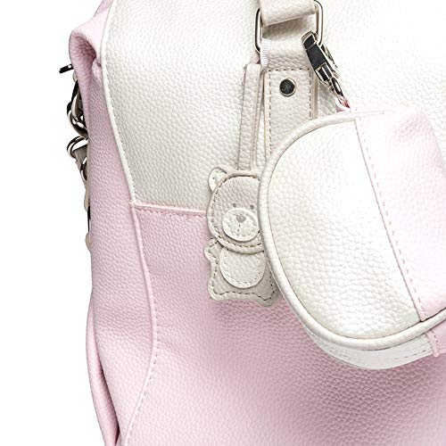 Bolso y Portachupetes Polipiel MAYORAL combinado ROSA