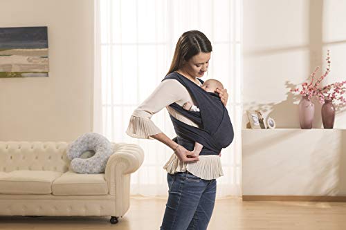 Boppy ComfyFit Mochila portabebé para un porteo natural, color azul