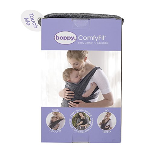 Boppy ComfyFit Mochila portabebé para un porteo natural, color gris