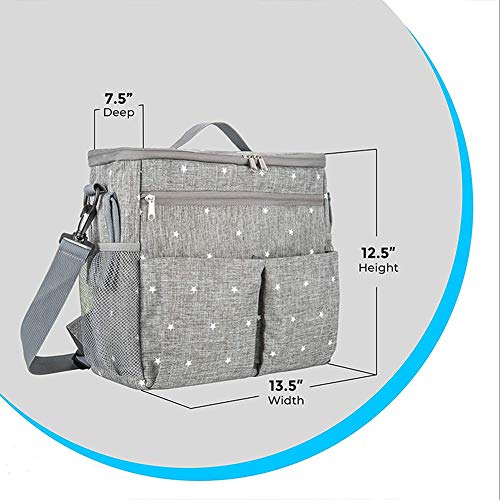 Bostar Bolsa de Carro para Bebe Bolsa Multifuncional de Gran Capacidad para Mamá Bolsa de Almacenamiento Correa Universal Silla de Paseo