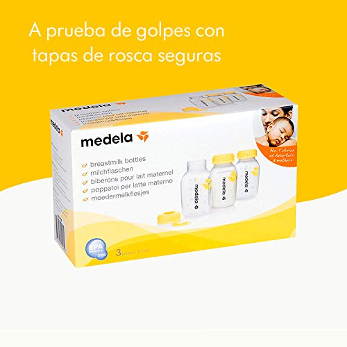 Botellas Biberón Medela para leche materna (3 unidades, 150 ml)