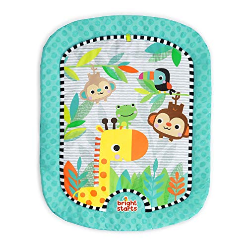 Bright Starts, Alfombrilla de Juego con Cojín de apoyo - Giggle Safari™