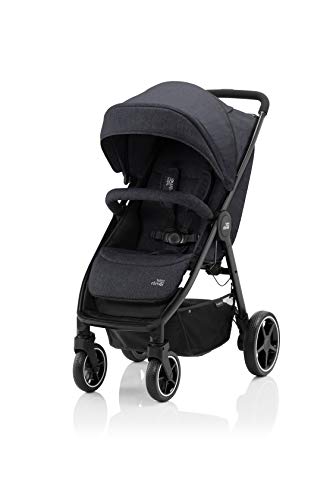 Britax Römer Cochecito de Bebe 3 en 1 Nacimiento - 4 años, hasta 22kg, B-AGILE M, Black Shadow