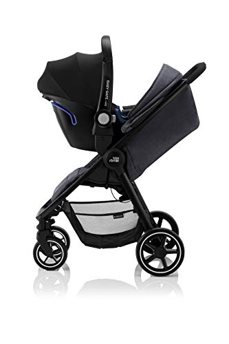 Britax Römer Cochecito de Bebe 3 en 1 Nacimiento - 4 años, hasta 22kg, B-AGILE M, Black Shadow