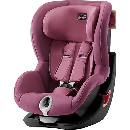 Britax Römer Silla de coche 15 meses a 4 años |  9-18 kg |  KING II BLACK SERIES |  Con cinturón Grupo 1 |  Wine Rose