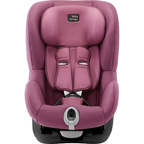 Britax Römer Silla de coche 15 meses a 4 años |  9-18 kg |  KING II BLACK SERIES |  Con cinturón Grupo 1 |  Wine Rose