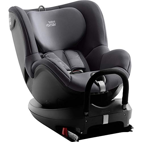 Britax Römer Silla de coche Nacimiento - 4 años, hasta 18 kg, DUALFIX2 R, ISOFIX, Grupo 0+/1, Storm Grey