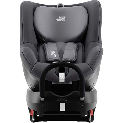 Britax Römer Silla de coche Nacimiento - 4 años, hasta 18 kg, DUALFIX2 R, ISOFIX, Grupo 0+/1, Storm Grey