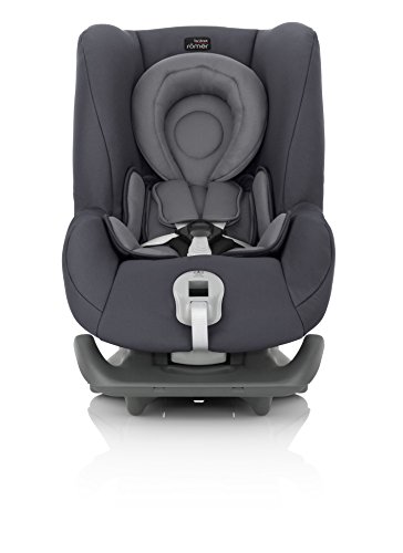 Britax Römer Silla de coche Nacimiento - 4 años, hasta 18 kg, FIRST CLASS PLUS Grupo 0+/1, Storm Grey