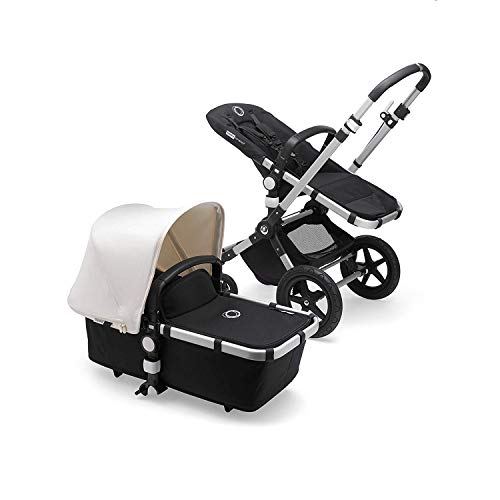 Bugaboo Cameleon 3 Plus, Cochecito y Silla de Paseo 2 en 1, Negro/Blanco Natural