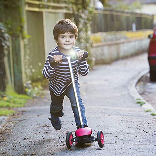 Buggi Lights BUGGISCOOTR - Luces LED para patinete, color rojo y negro