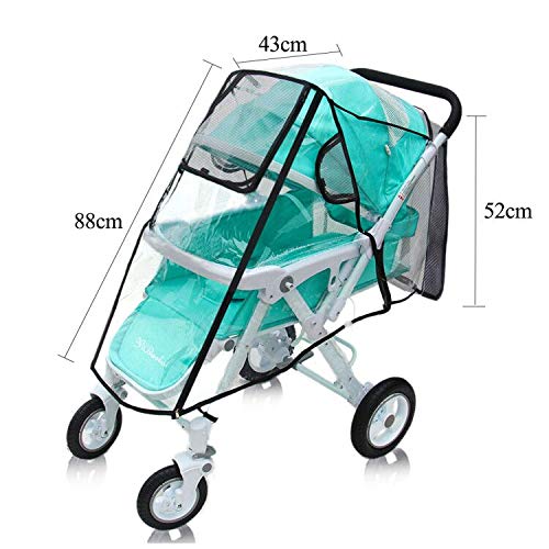 Burbuja de Lluvia Protectore Cubierta contra Lluvia y Viento Impermeable para Silla de Paseo de Bebé y Carrito (style-02)