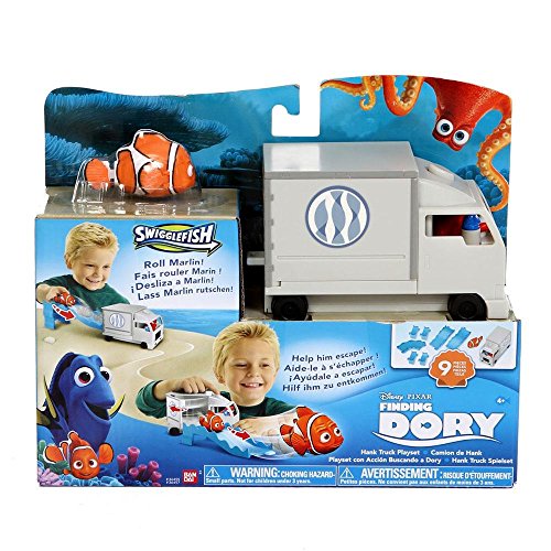 Buscando a Dory - Playset con acción: Camión de Hank, Color Blanco (Bandai 36455)