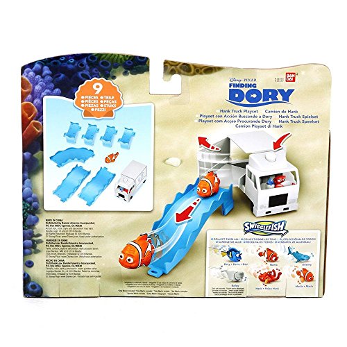 Buscando a Dory - Playset con acción: Camión de Hank, Color Blanco (Bandai 36455)