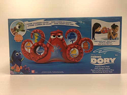 Buscando a Dory - Playset de baño Hank, Color Rojo (Bandai 36600)