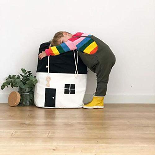 Caja para guardar juguetes, plegable, con forma de cubo, organizador, para habitación infantil, cesta de almacenamiento para juguetes, niños de fieltro Blanco