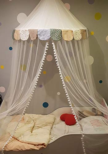 Cama con Dosel para Niños Mosquitero de Cuna Bebe Tienda de Campaña Niños Decoración de la Habitación NTE005