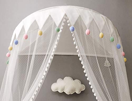 Cama con Dosel para Niños Mosquitero de Cuna Bebe Tienda de Campaña Niños Decoración de la Habitación WBT