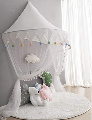 Cama con Dosel para Niños Mosquitero de Cuna Bebe Tienda de Campaña Niños Decoración de la Habitación WBT