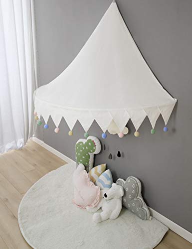 Cama con Dosel para Niños Mosquitero de Cuna Bebe Tienda de Campaña Niños Decoración de la Habitación WBT