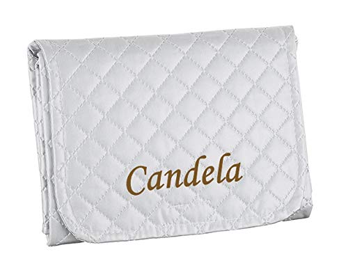 Cambiador Plegable Plastificado Personalizado con nombre bordado Bebe Bolso carro- Danielstore