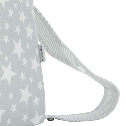 Cambrass Star - Bolso maternal tipo maleta, 32 x 39 x 17 cm color gris