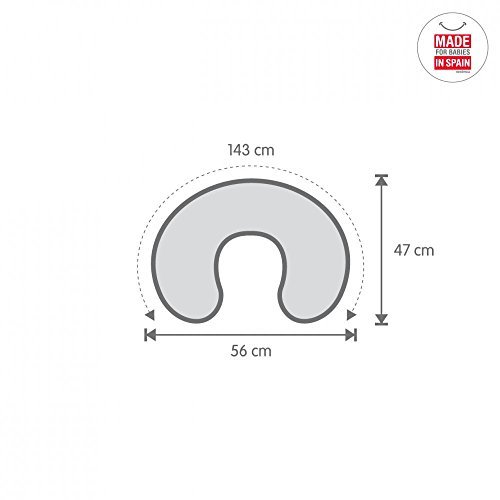 Cambrass Star - Cojín de lactancia, color gris