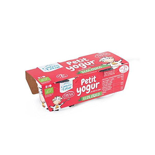 Cantero de Letur Petit Yogur Sabor Fresa Bio, 2x100g