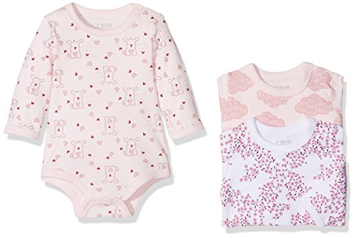 Care Bali Body Bebé-Niñas, pack de 3, Multicolor (Dusty rose 505), 0-3 Meses / 50 cm