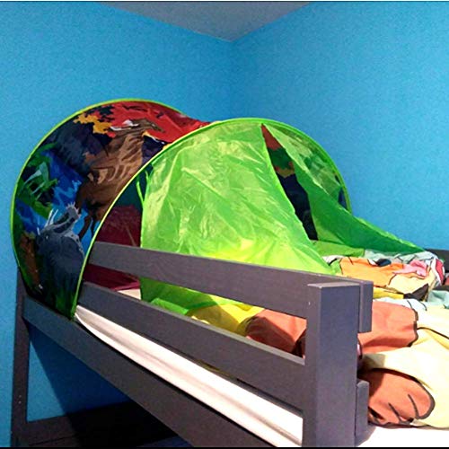 Carpa De Ensueño, Carpa Para Cama，Carpa Cojin Molon，Carpa Niños，Carpa Infantil，Carpa Para Niños，Carpa Para Niños Plegable Mágica De Invierno， Navidad Y Regalos De Cumpleaños (Parque de dinosaurios)